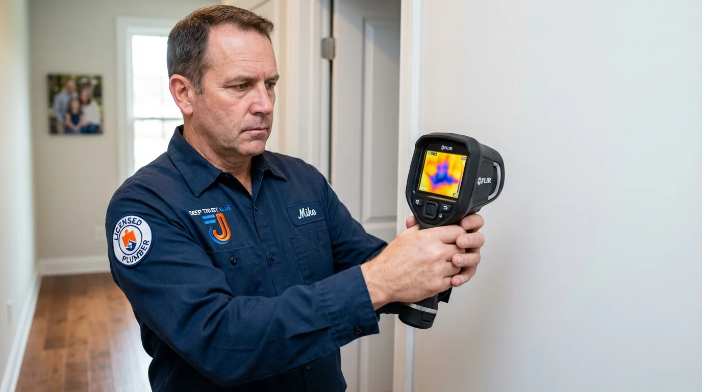 Thermal imaging leak detection by Johns Plumbing LLC in Charles Town